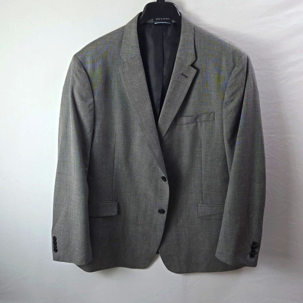 Tommy Hilfiger‎ Men's Gray  2-Button Sport Coat Jacket Blazer 42L County Club